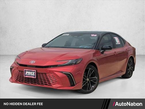 Supersonic Red w/Midnight Black Metallic Roof 2026 Toyota Camry XSE