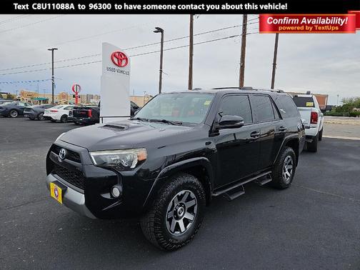 Midnight Black Metallic 2018 Toyota 4Runner TRD Off Road Premium