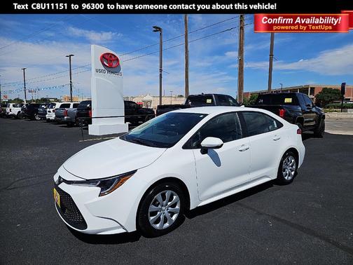 WHITE 2020 Toyota Corolla LE