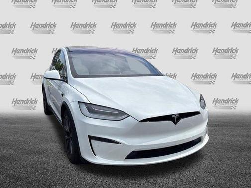 Pearl White Multi-Coat 2022 Tesla Model X Plaid Tri Motor All-Wheel Drive