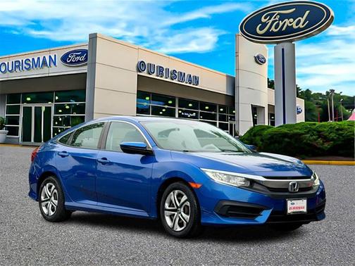 Aegean Blue Metallic 2018 Honda Civic LX