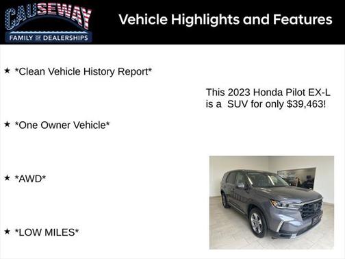 2023 Honda Pilot AWD EX-L 8 Passenger
