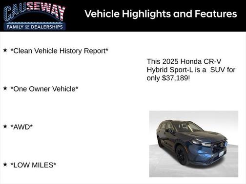 2025 Honda CR-V Hybrid Sport-L