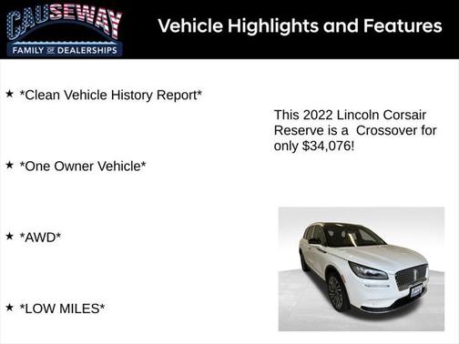 2022 Lincoln Corsair Reserve