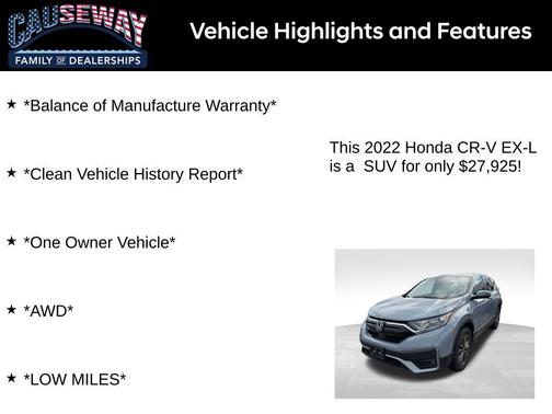 2022 Honda CR-V AWD EX-L