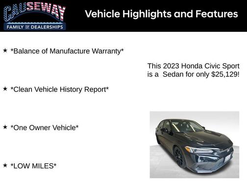 2023 Honda Civic Sport
