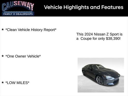 2024 Nissan Z Sport Manual