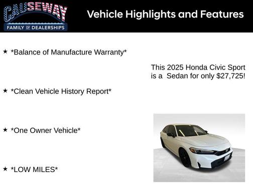 2025 Honda Civic Sport