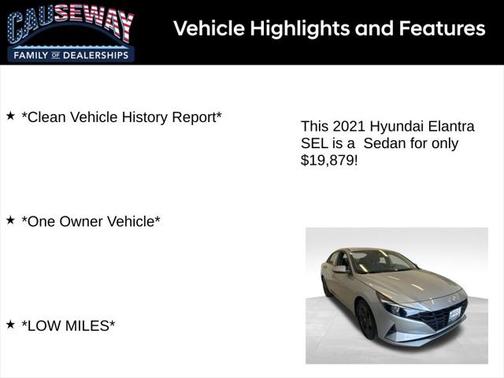 2021 Hyundai ELANTRA SEL