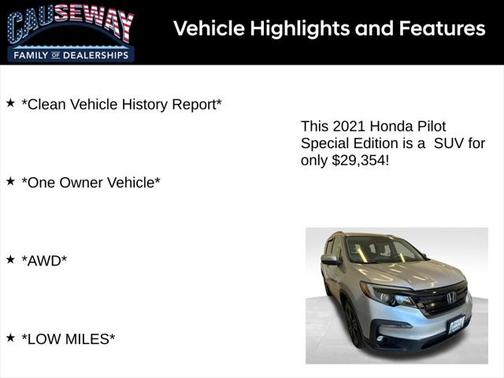 2021 Honda Pilot AWD Special Edition