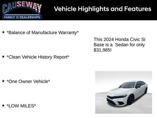 2024 Honda Civic Si Base