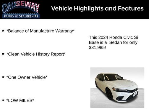 2024 Honda Civic Si Base