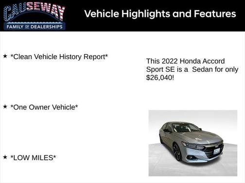 2022 Honda Accord Sport SE 1.5T