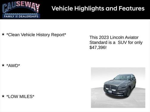 2023 Lincoln Aviator Standard AWD