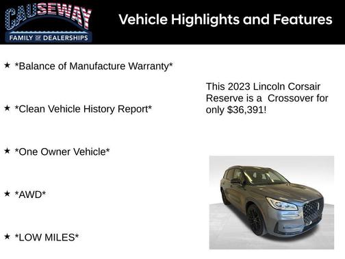 2023 Lincoln Corsair Reserve