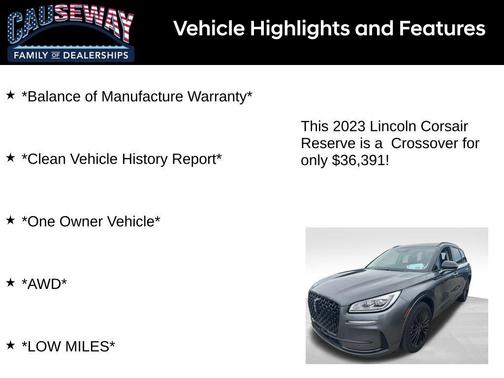 2023 Lincoln Corsair Reserve