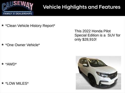2022 Honda Pilot AWD Special Edition