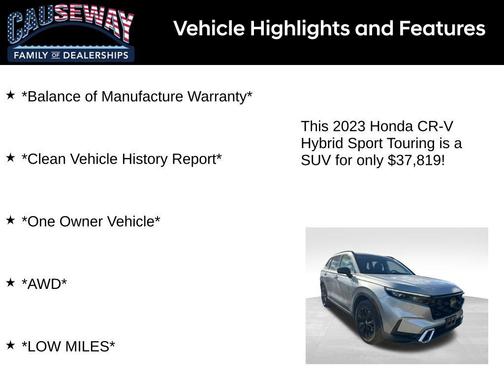 2023 Honda CR-V Hybrid Sport Touring AWD