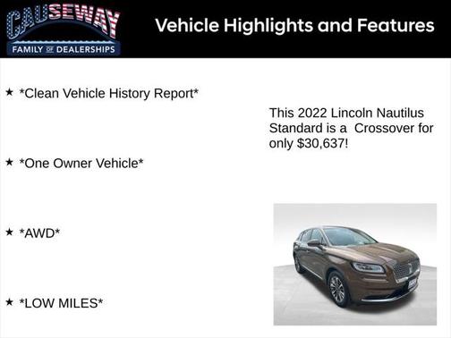 2022 Lincoln Nautilus Standard