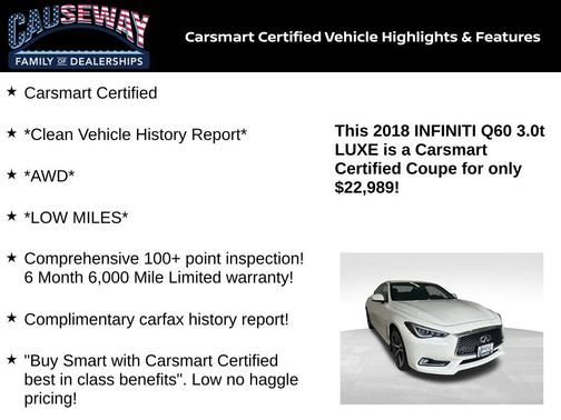 2018 INFINITI Q60 3.0T LUXE