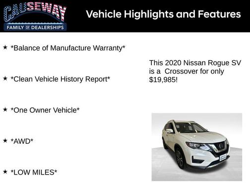 2020 Nissan Rogue SV