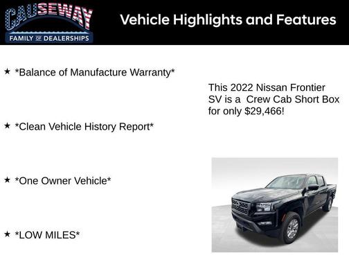 2022 Nissan Frontier SV
