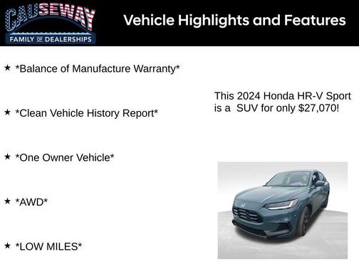 2024 Honda HR-V Sport