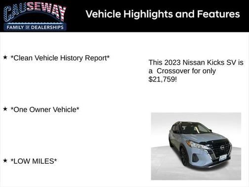 2023 Nissan Kicks SV