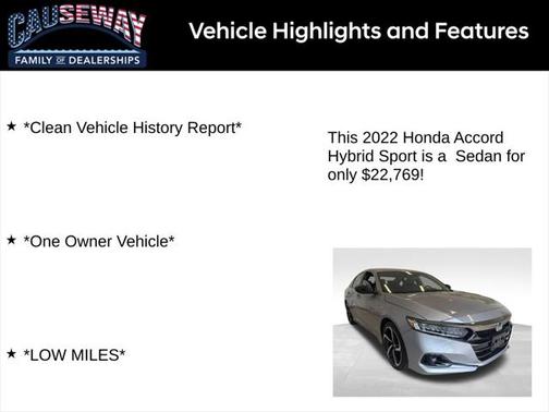 2022 Honda Accord Hybrid Base