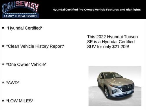 2022 Hyundai TUCSON SE