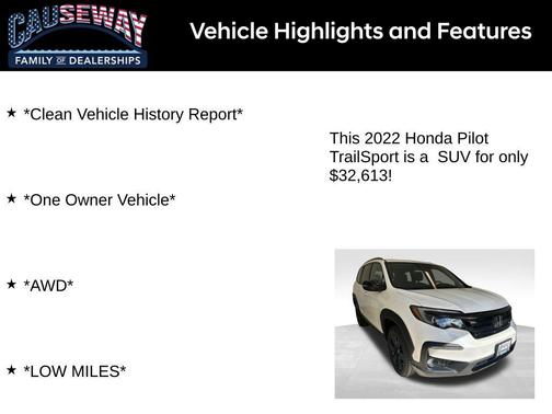 2022 Honda Pilot AWD TrailSport