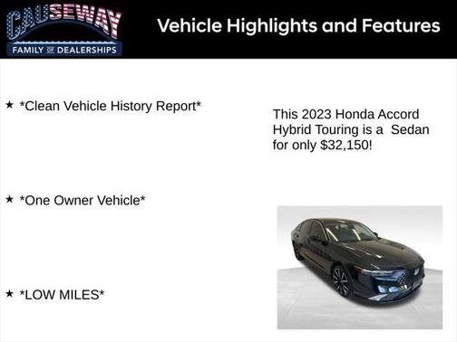 2023 Honda Accord Hybrid Touring