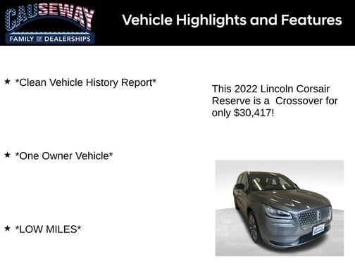 2022 Lincoln Corsair Reserve
