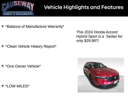 2024 Honda Accord Hybrid Base