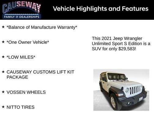 2021 Jeep Wrangler Unlimited Sport