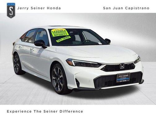 Platinum White Pearl 2026 Honda Civic Hybrid