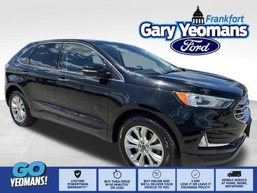 Agate Black Metallic 2022 Ford Edge Titanium