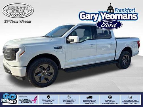 Star White 2025 Ford F-150 Lightning LARIAT