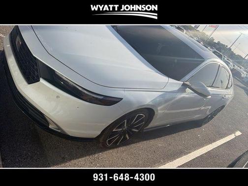 Platinum White Pearl 2025 Honda Accord Hybrid Touring