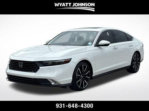 Platinum White Pearl 2025 Honda Accord Hybrid Touring