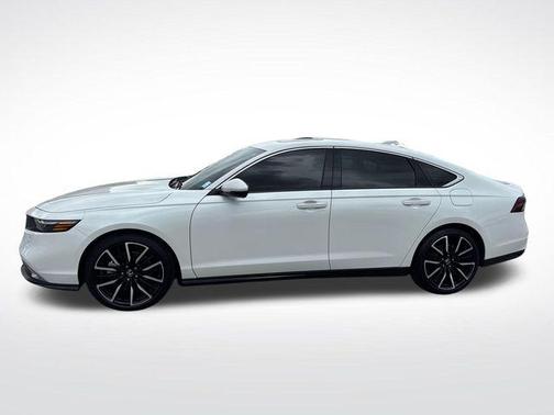 Platinum White Pearl 2025 Honda Accord Hybrid Touring