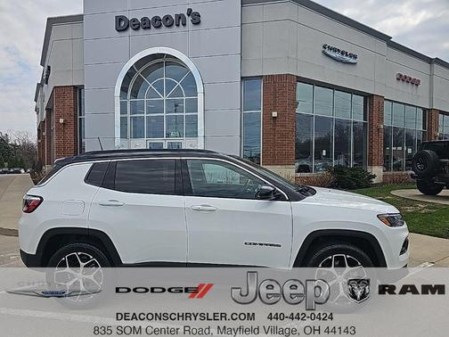Bright White Clearcoat 2024 Jeep Compass Limited