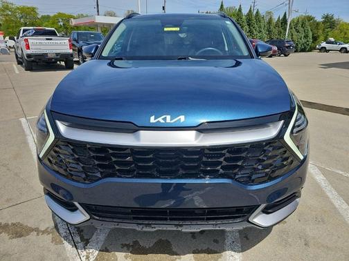 Blue 2025 Kia Sportage Hybrid EX