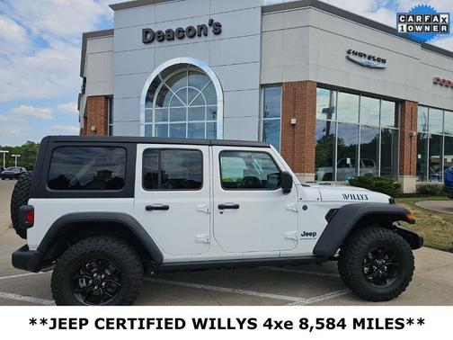 Bright White Clearcoat 2025 Jeep Wrangler 4xe Sport