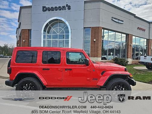 Firecracker Red Clearcoat 2025 Jeep Wrangler 4xe Sahara