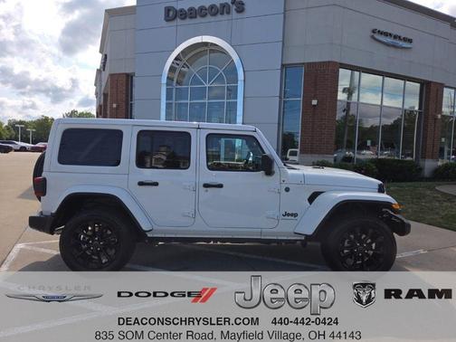 Bright White Clearcoat 2025 Jeep Wrangler 4xe Sahara