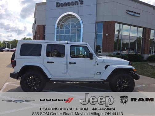 Bright White Clearcoat 2025 Jeep Wrangler 4xe Sahara