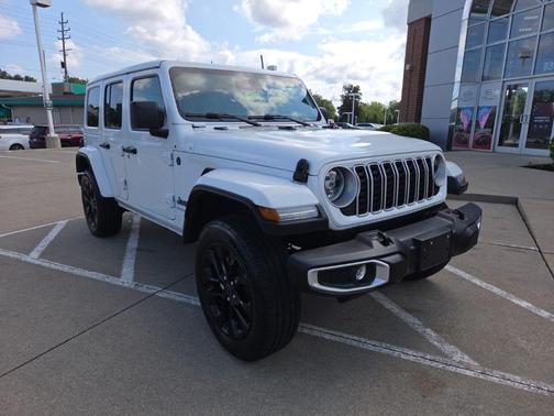 Bright White Clearcoat 2025 Jeep Wrangler 4xe Sahara
