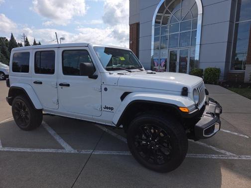 Bright White Clearcoat 2025 Jeep Wrangler 4xe Sahara