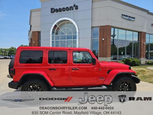 Firecracker Red Clearcoat 2025 Jeep Wrangler 4xe Sahara